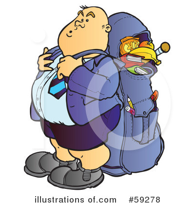 Royalty-Free (RF) Student Clipart Illustration by Snowy - Stock Sample #59278
