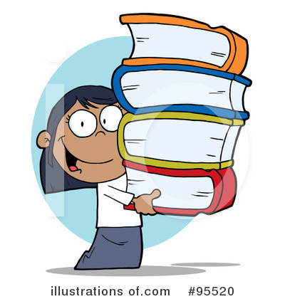 Royalty-Free (RF) Student Clipart Illustration by Hit Toon - Stock Sample #95520