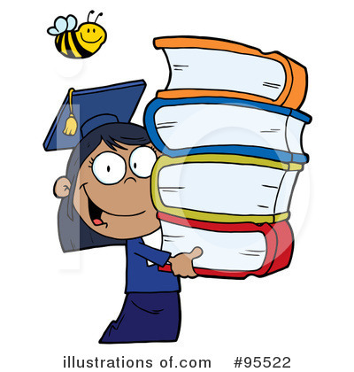 Royalty-Free (RF) Student Clipart Illustration by Hit Toon - Stock Sample #95522