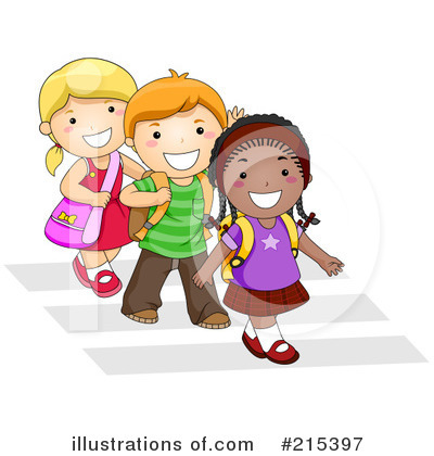 Royalty-Free (RF) Students Clipart Illustration by BNP Design Studio - Stock Sample #215397