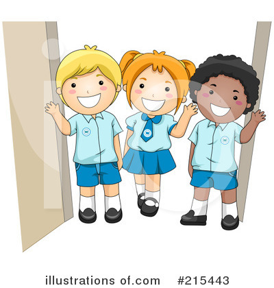 Royalty-Free (RF) Students Clipart Illustration by BNP Design Studio - Stock Sample #215443