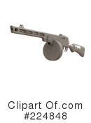 Submachine Gun Clipart #224848 by patrimonio
