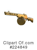 Submachine Gun Clipart #224849 by patrimonio