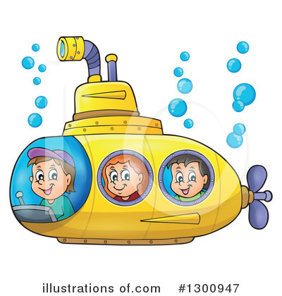 Submarine Clipart #1300947 by visekart