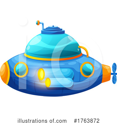 Royalty-Free (RF) Submarine Clipart Illustration by Vector Tradition SM - Stock Sample #1763872