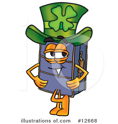 Royalty-Free (RF) Suitcase Character Clipart Illustration by Mascot Junction - Stock Sample #12668