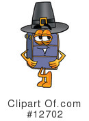 Suitcase Character Clipart #12702 by Mascot Junction