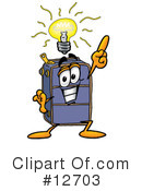 Suitcase Character Clipart #12703 by Mascot Junction