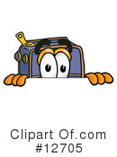 Suitcase Character Clipart #12705 by Mascot Junction