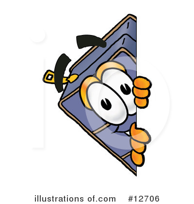Royalty-Free (RF) Suitcase Character Clipart Illustration by Mascot Junction - Stock Sample #12706