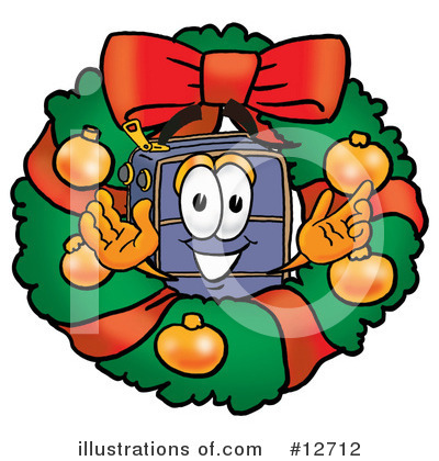 Suitcase Character Clipart #12712 by Mascot Junction