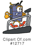 Suitcase Character Clipart #12717 by Mascot Junction