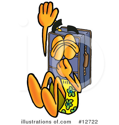 Suitcase Character Clipart #12722 by Toons4Biz