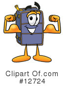 Suitcase Character Clipart #12724 by Mascot Junction