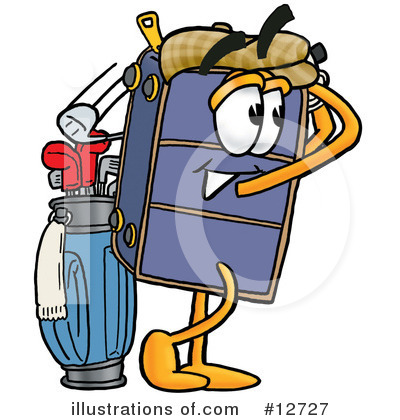 Suitcase Character Clipart #12727 by Toons4Biz