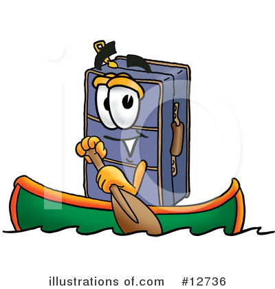 Suitcase Character Clipart #12736 by Toons4Biz