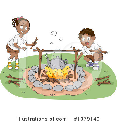 Royalty-Free (RF) Summer Camp Clipart Illustration by BNP Design Studio - Stock Sample #1079149