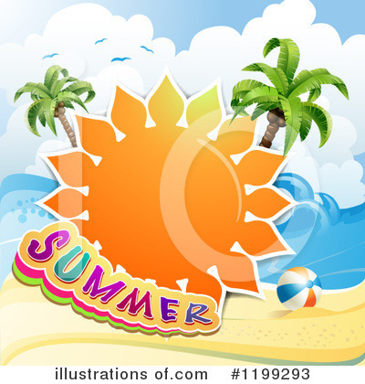 Royalty-Free (RF) Summer Clipart Illustration by merlinul - Stock Sample #1199293