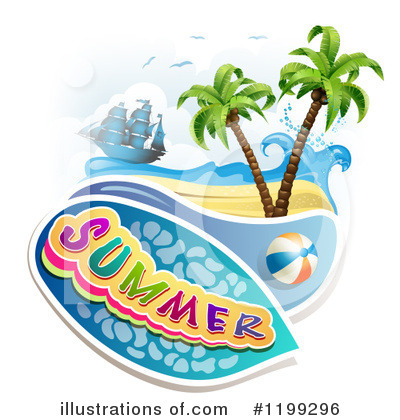 Royalty-Free (RF) Summer Clipart Illustration by merlinul - Stock Sample #1199296