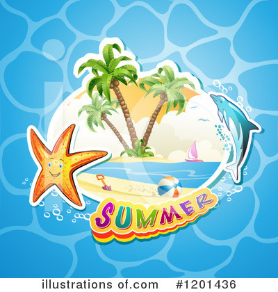 Royalty-Free (RF) Summer Clipart Illustration by merlinul - Stock Sample #1201436