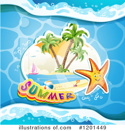 Royalty-Free (RF) Summer Clipart Illustration by merlinul - Stock Sample #1201449