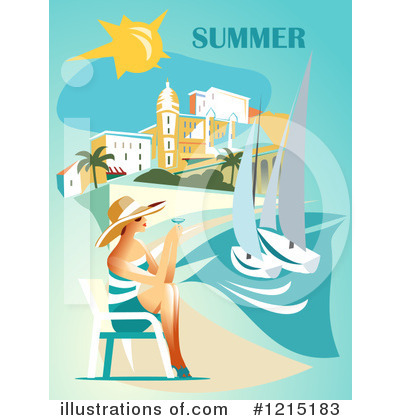 Royalty-Free (RF) Summer Clipart Illustration by Eugene - Stock Sample #1215183