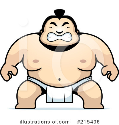 Sumo Wrestler Clipart #215496 by Cory Thoman