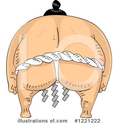 Royalty-Free (RF) Sumo Wrestler Clipart Illustration by BNP Design Studio - Stock Sample #1221222