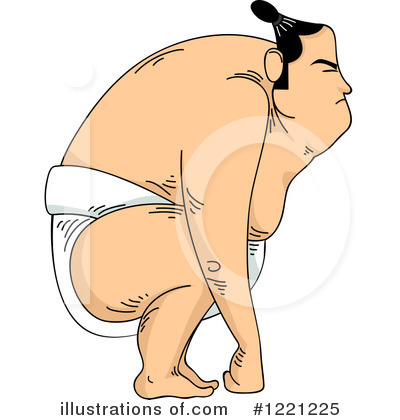 Royalty-Free (RF) Sumo Wrestler Clipart Illustration by BNP Design Studio - Stock Sample #1221225