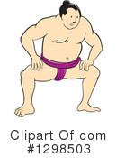 Sumo Wrestler Clipart #1298503 by patrimonio