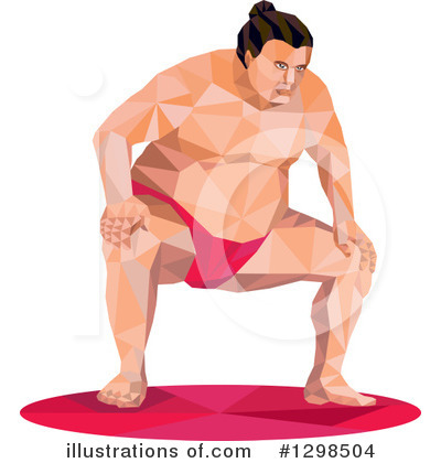 Sumo Wrestler Clipart #1298504 by patrimonio