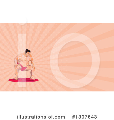 Royalty-Free (RF) Sumo Wrestler Clipart Illustration by patrimonio - Stock Sample #1307643