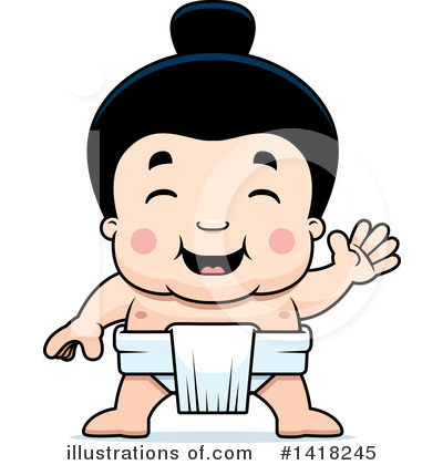 Royalty-Free (RF) Sumo Wrestler Clipart Illustration by Cory Thoman - Stock Sample #1418245