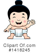 Sumo Wrestler Clipart #1418245 by Cory Thoman