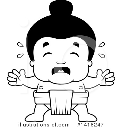 Sumo Wrestler Clipart #1418247 by Cory Thoman