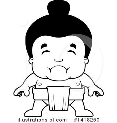 Royalty-Free (RF) Sumo Wrestler Clipart Illustration by Cory Thoman - Stock Sample #1418250