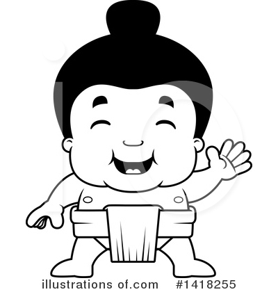 Royalty-Free (RF) Sumo Wrestler Clipart Illustration by Cory Thoman - Stock Sample #1418255