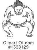 Sumo Wrestler Clipart #1533129 by patrimonio