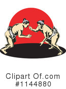 Sumo Wrestling Clipart #1144880 by patrimonio