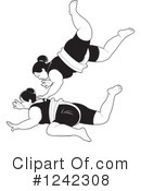 Sumo Wrestling Clipart #1242308 by Lal Perera