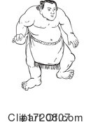 Sumo Wrestling Clipart #1720807 by patrimonio