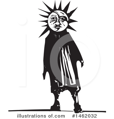 Royalty-Free (RF) Sun And Moon Clipart Illustration by xunantunich - Stock Sample #1462032
