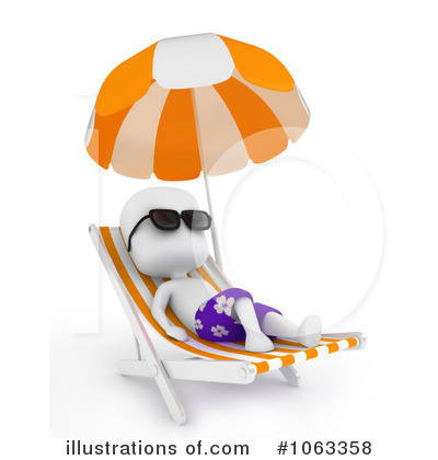 Royalty-Free (RF) Sun Bathing Clipart Illustration by BNP Design Studio - Stock Sample #1063358