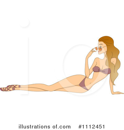 Royalty-Free (RF) Sun Bathing Clipart Illustration by BNP Design Studio - Stock Sample #1112451