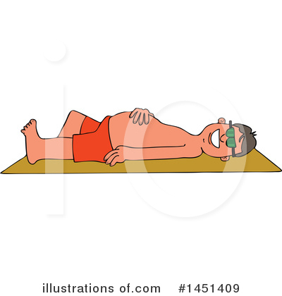 Royalty-Free (RF) Sun Bathing Clipart Illustration by djart - Stock Sample #1451409