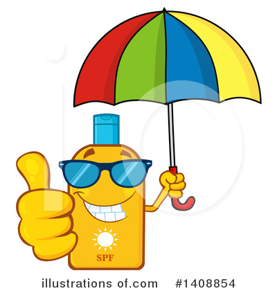 Sunblock Clipart #1408854 by Hit Toon