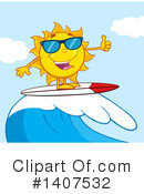 Sun Character Clipart #1407532 by Hit Toon