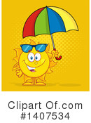 Sun Character Clipart #1407534 by Hit Toon