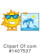 Sun Character Clipart #1407537 by Hit Toon