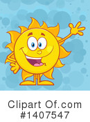 Sun Character Clipart #1407547 by Hit Toon